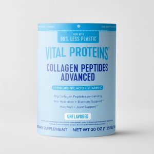 Collagen Peptides Advanced – with Hyaluronic Acid u0026 Vitamin C – 9.33oz with HA + Vitamin C