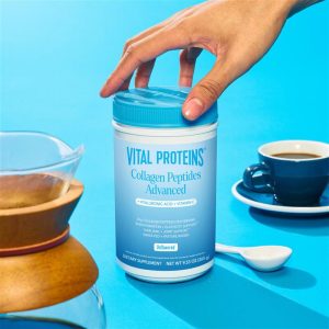 Collagen Peptides Advanced – with Hyaluronic Acid u0026 Vitamin C – 9.33oz with HA + Vitamin C